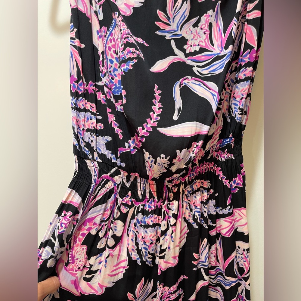 Lilly Pulitzer long jumpsuit strapless jumper, size M. Never worn